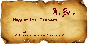 Magyarics Zsanett névjegykártya