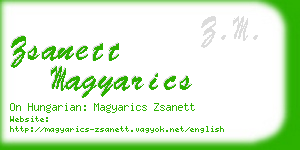 zsanett magyarics business card